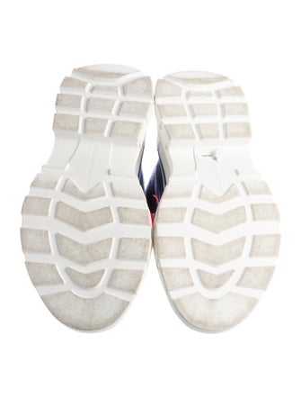 Alexander McQueen Canvas Colorblock Pattern Chunky Sneakers