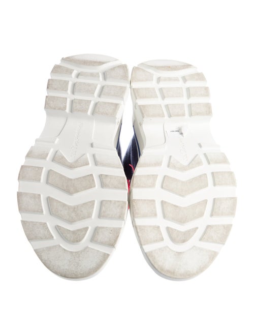 Alexander McQueen Canvas Colorblock Pattern Chunky Sneakers