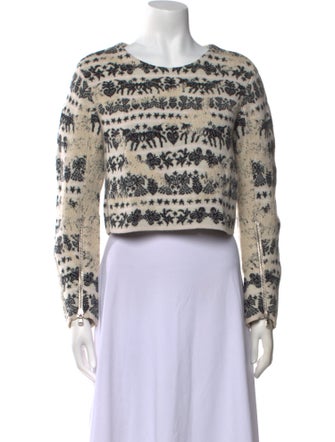 Alexander McQueen Wool Printed Sweater