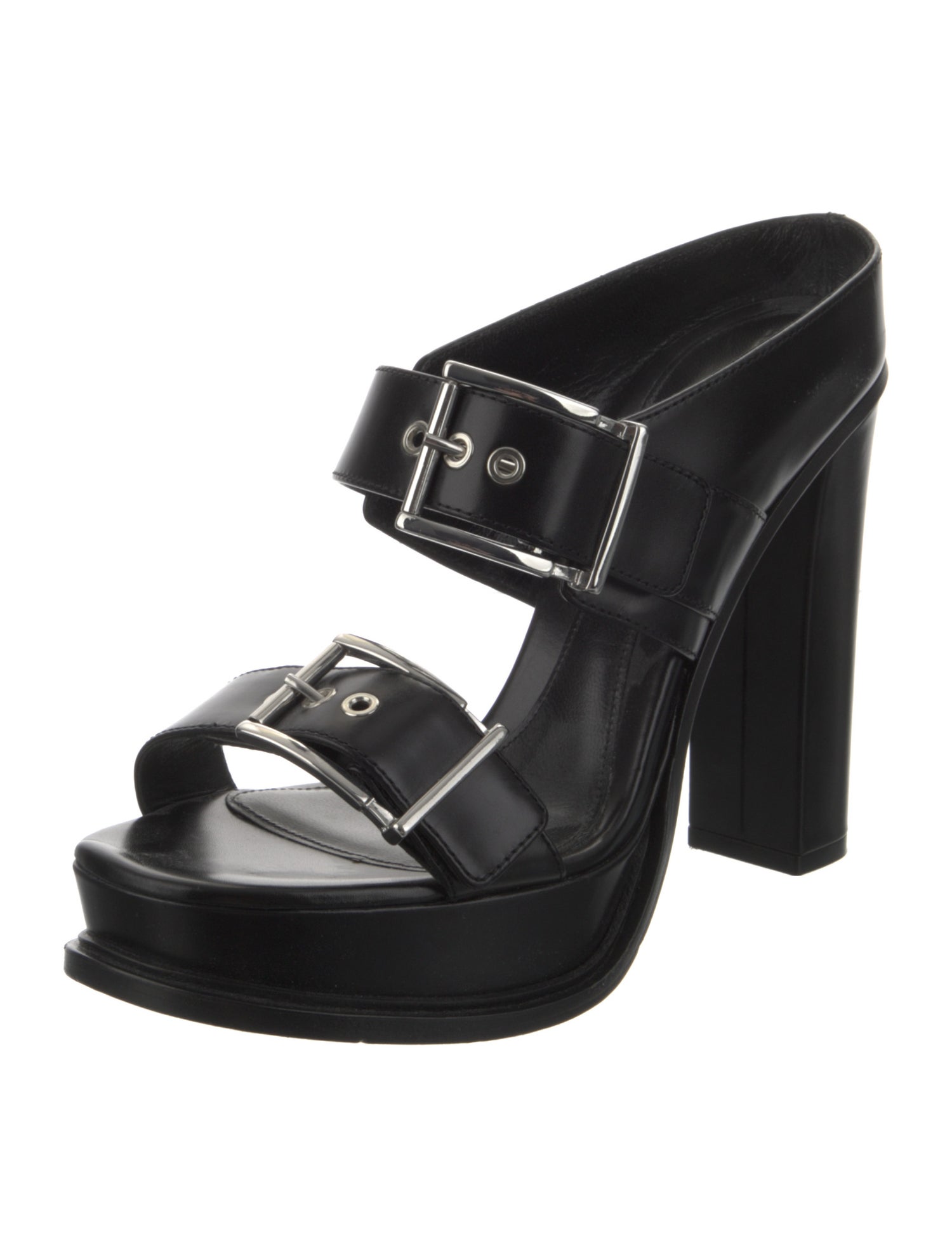 Alexander McQueen Leather Slides