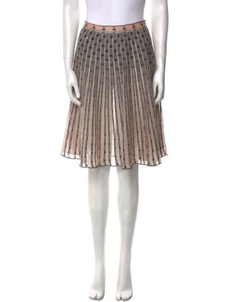 Alexander McQueen Silk Knee-Length Skirt