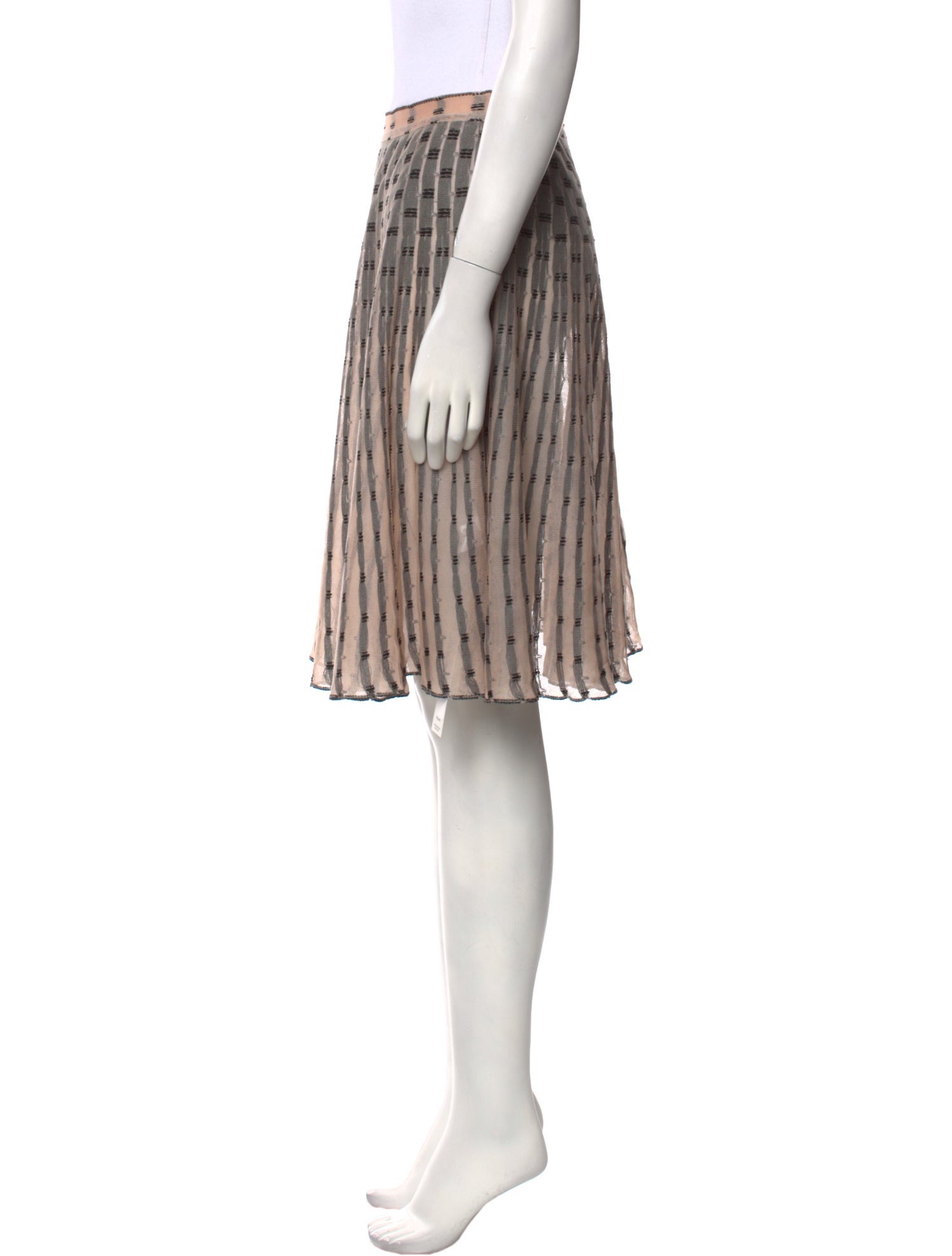 Alexander McQueen Silk Knee-Length Skirt