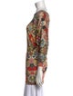 Alexander McQueen Floral Print Bateau Neckline Tunic
