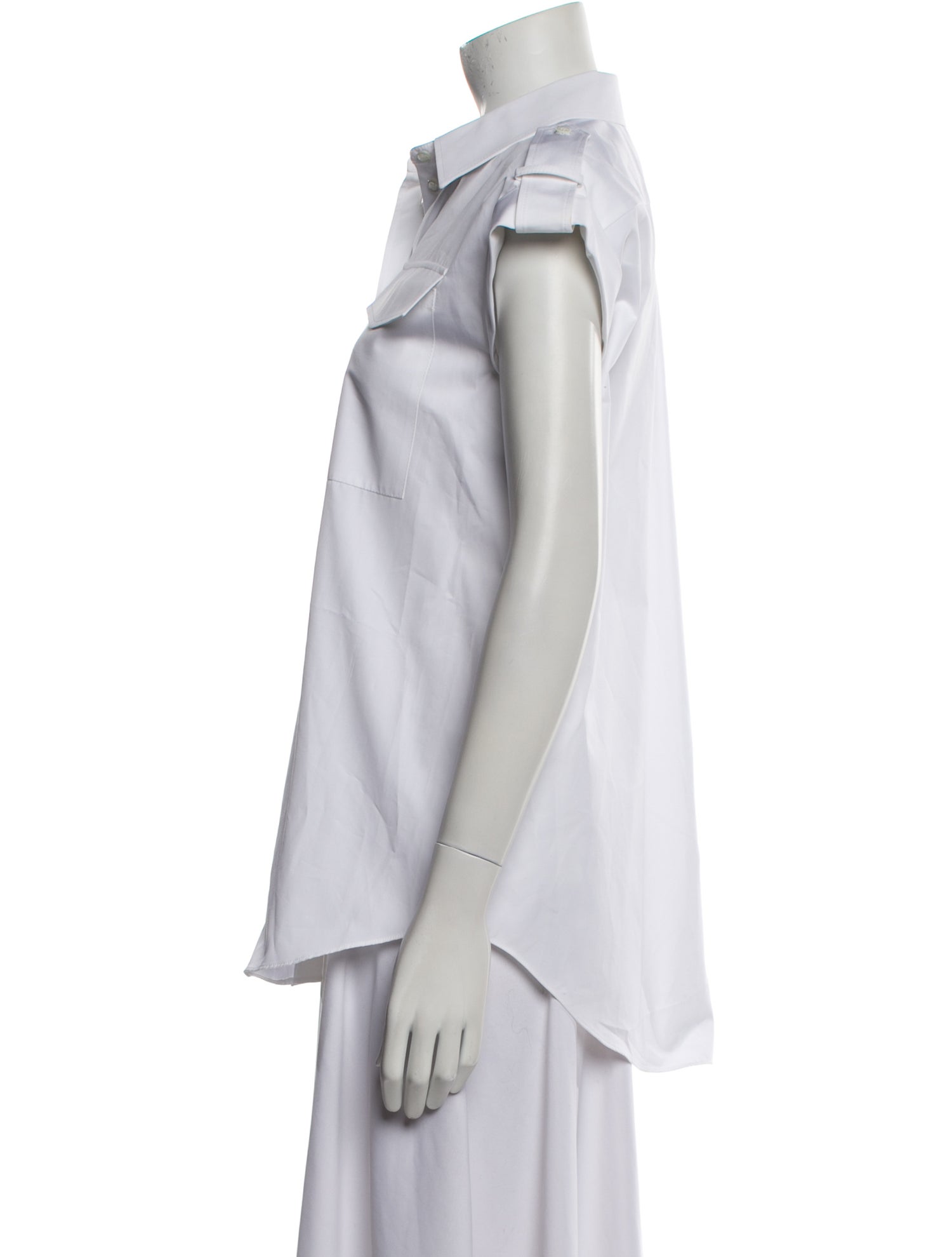 Alexander McQueen 2024 Short Sleeve Button-Up Top w/ Tags