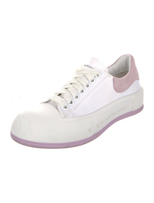 Alexander McQueen Canvas Colorblock Pattern Sneakers