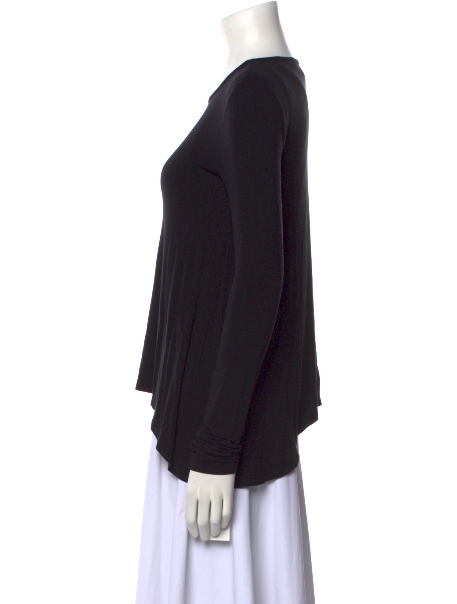 Alexander McQueen Wool Scoop Neck Top