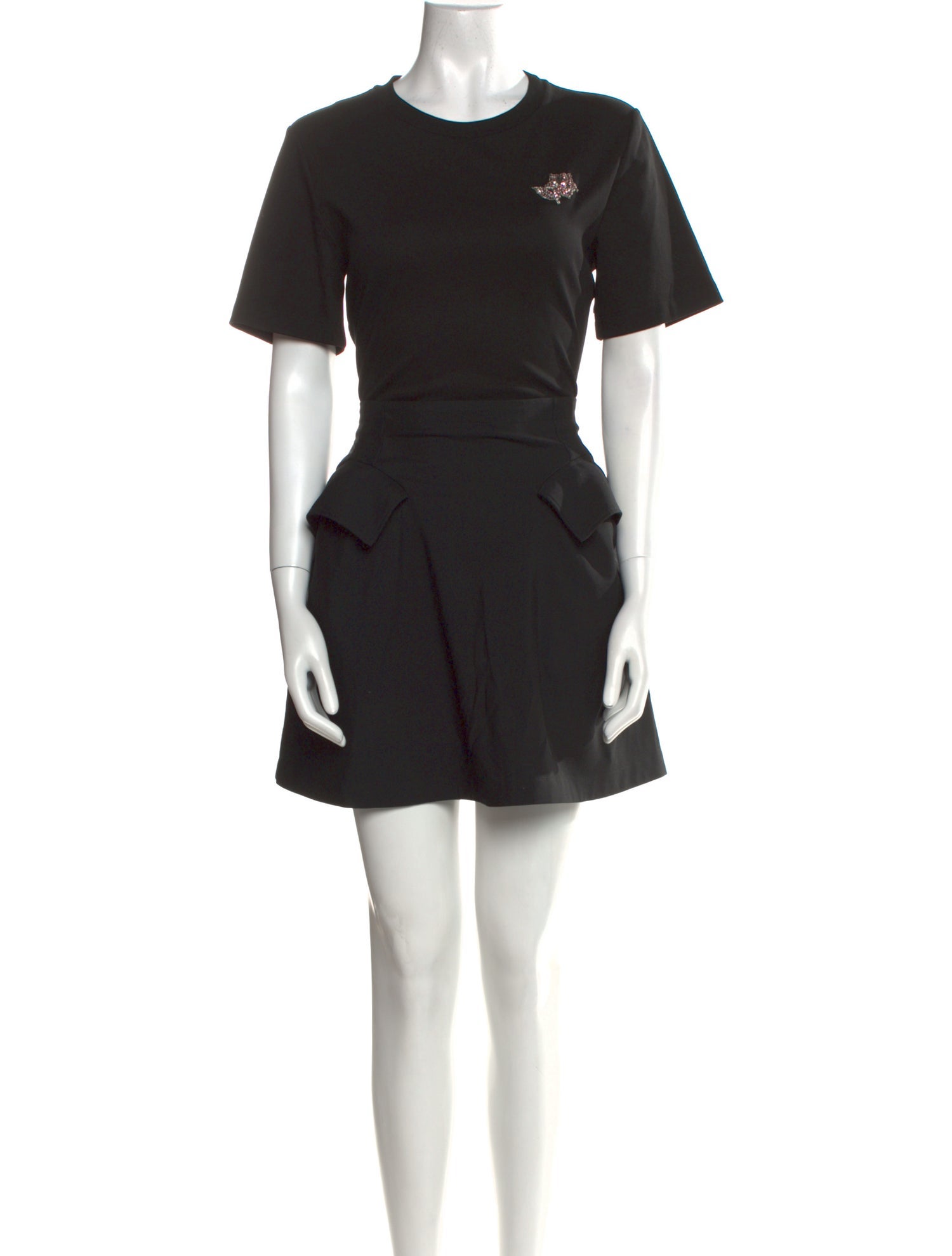 Alexander McQueen Crew Neck Mini Dress