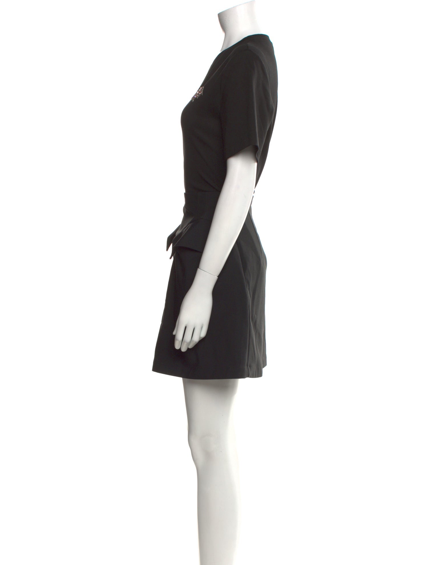 Alexander McQueen Crew Neck Mini Dress