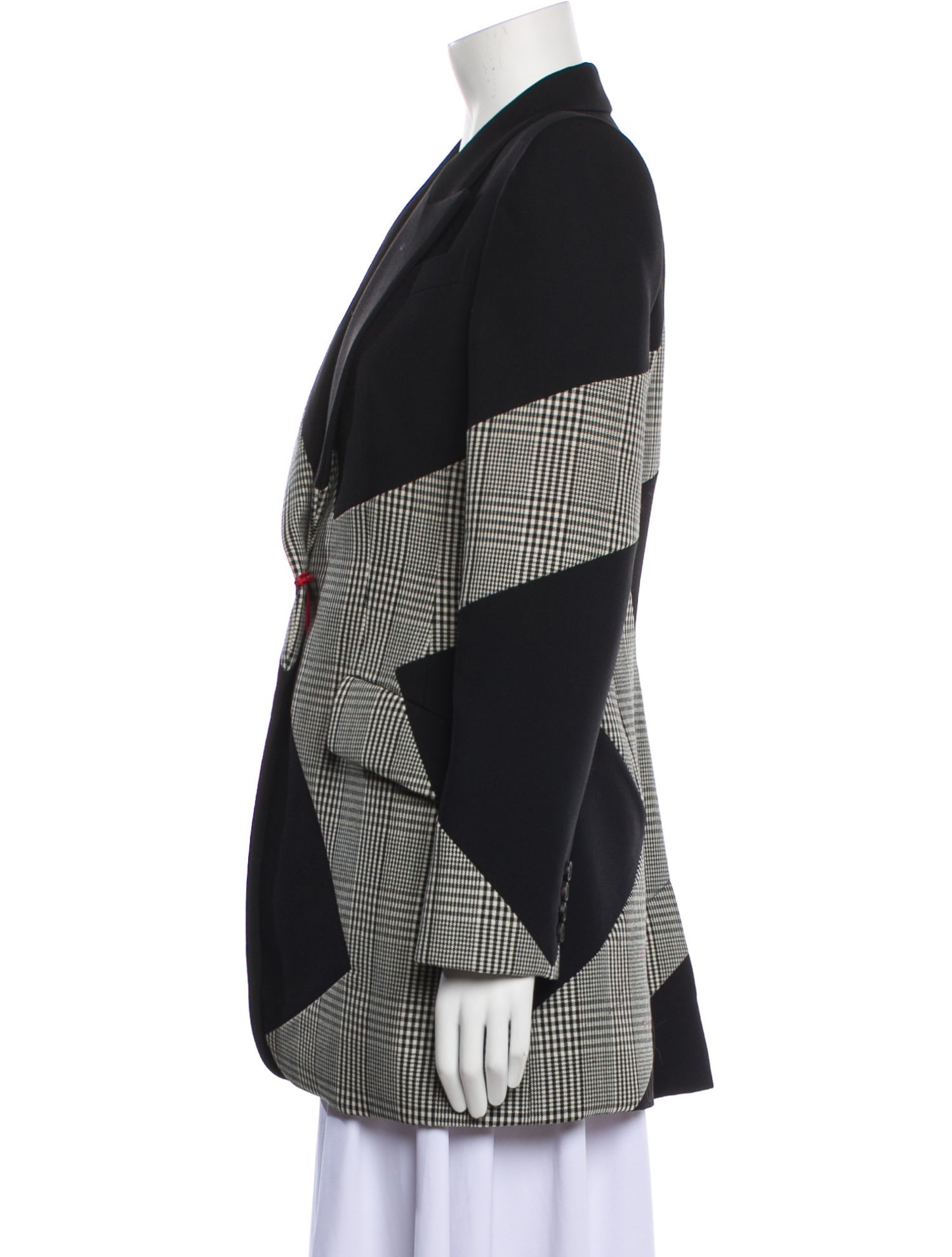 Alexander McQueen Wool Plaid Print Jacket w/ Tags