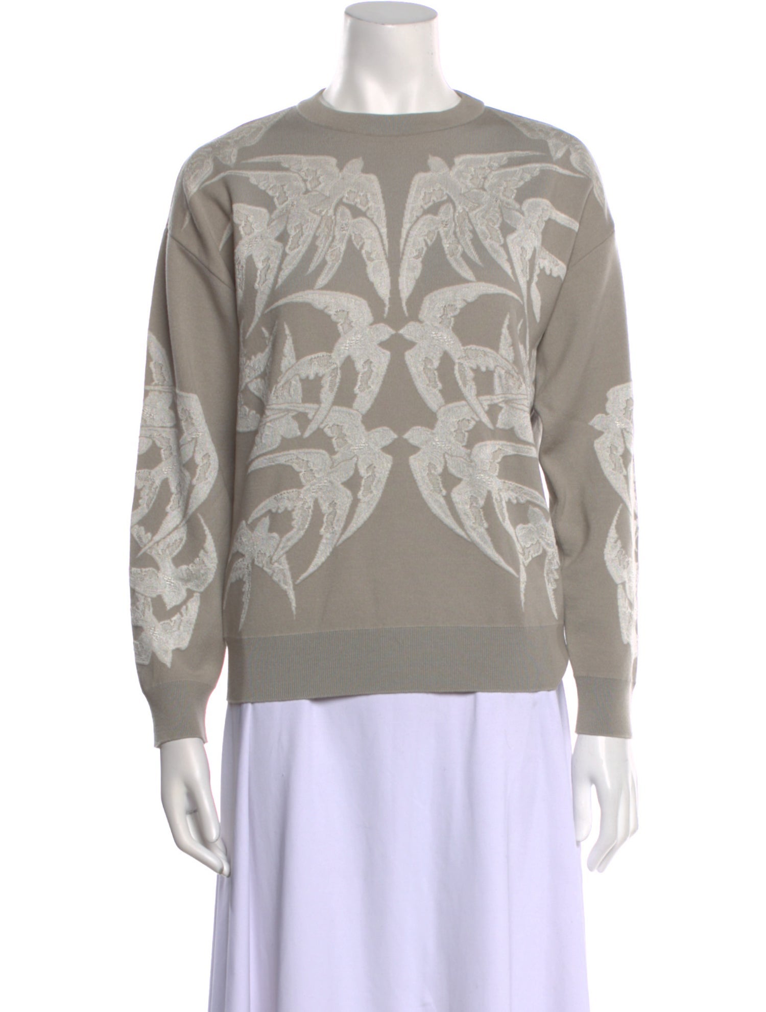 Alexander McQueen Wool Printed Sweater