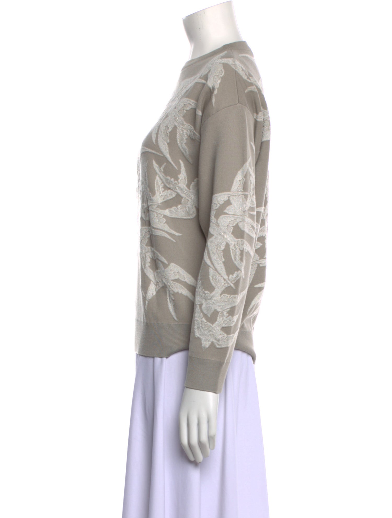 Alexander McQueen Wool Printed Sweater