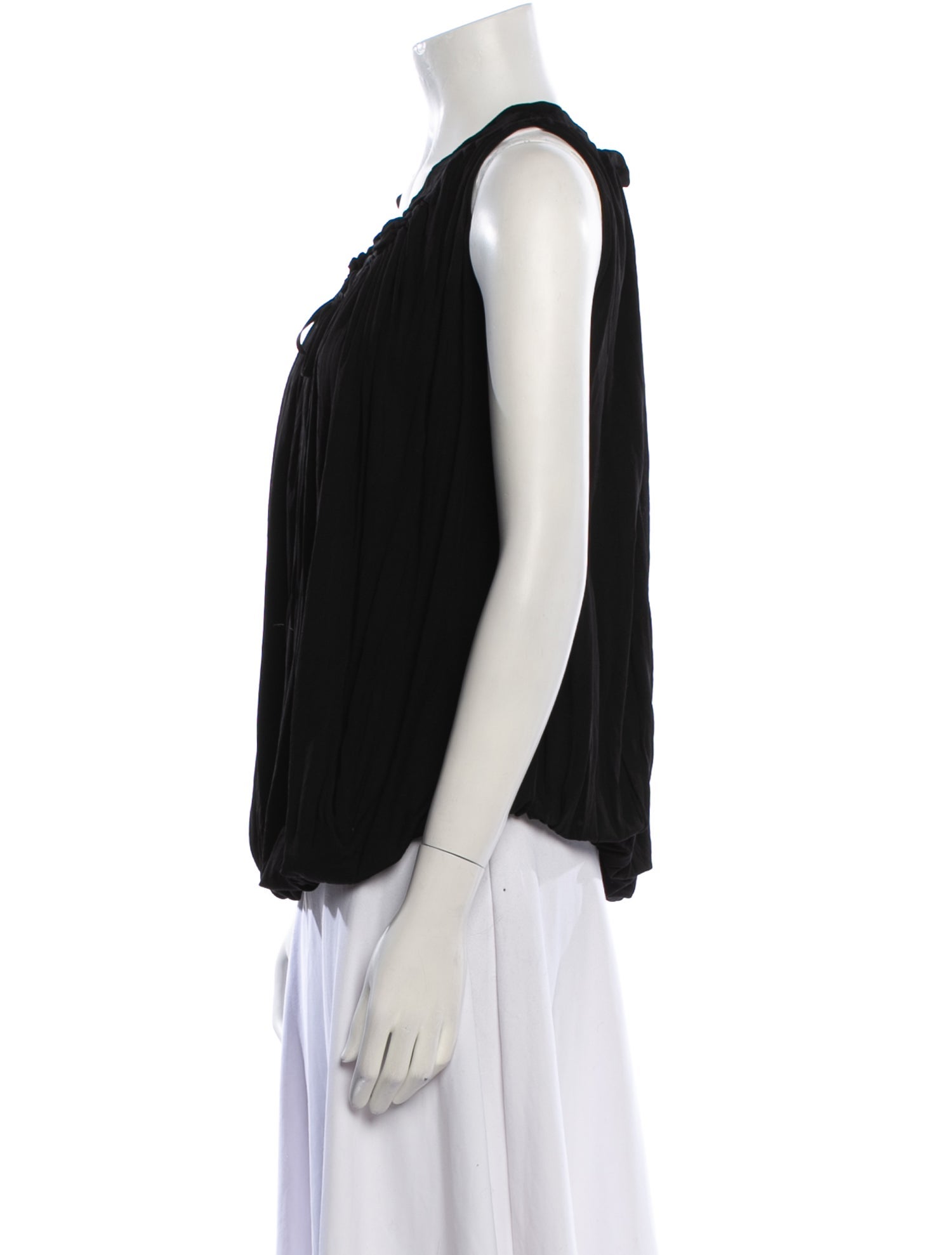 Alexander McQueen Scoop Neck Sleeveless Blouse