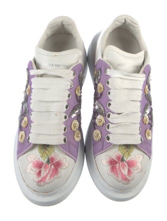 Alexander McQueen Leather Patterned Sneakers