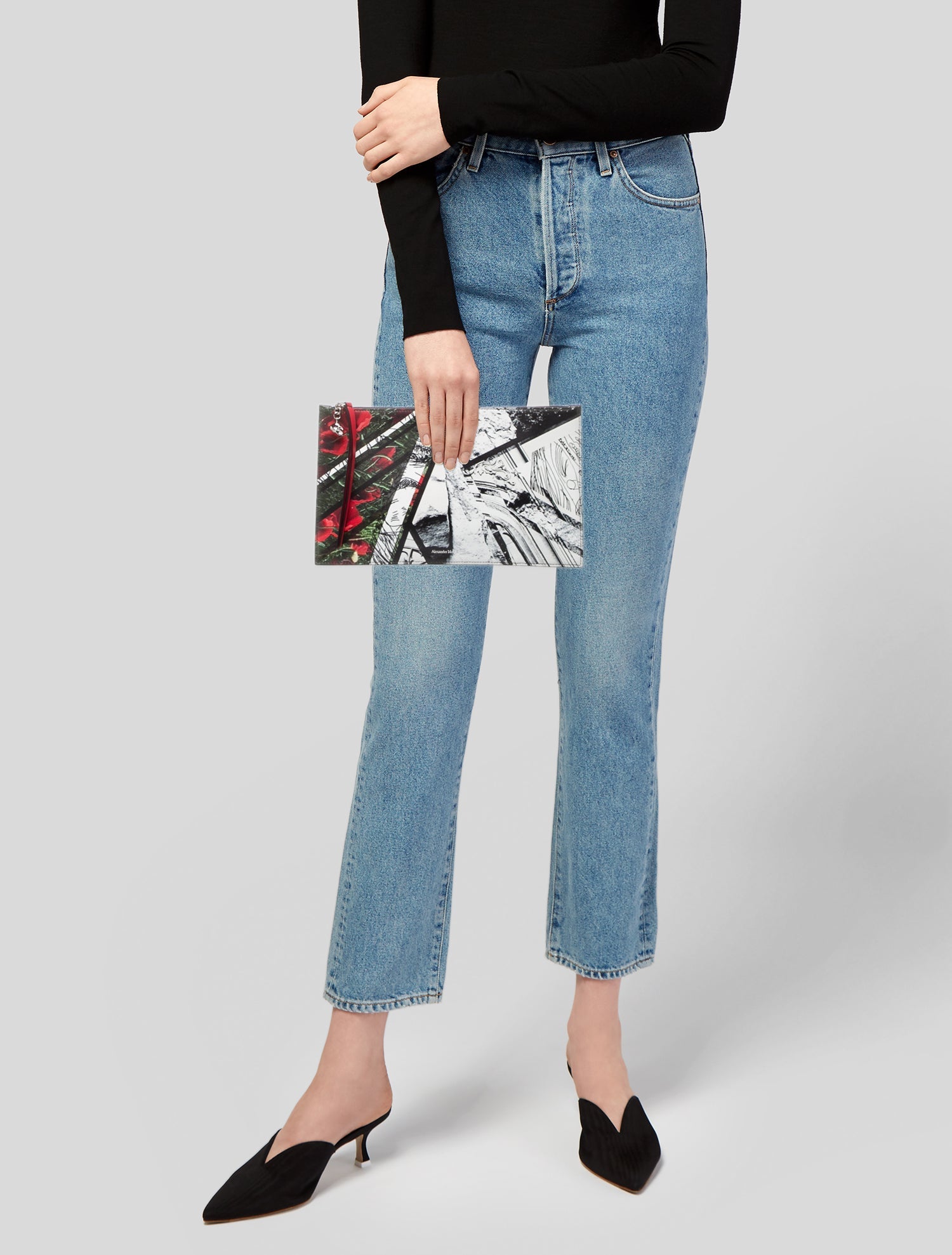 Alexander McQueen Leather Clutch