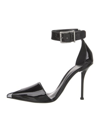 Alexander McQueen Leather D'Orsay Pumps