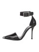 Alexander McQueen Leather D'Orsay Pumps