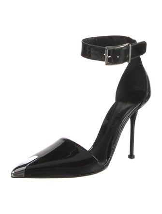 Alexander McQueen Leather D'Orsay Pumps
