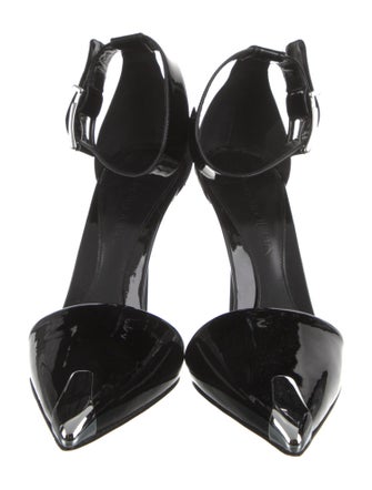 Alexander McQueen Leather D'Orsay Pumps