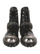 Alexander McQueen Leather Studded Accents Combat Boots