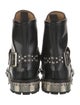 Alexander McQueen Leather Studded Accents Combat Boots