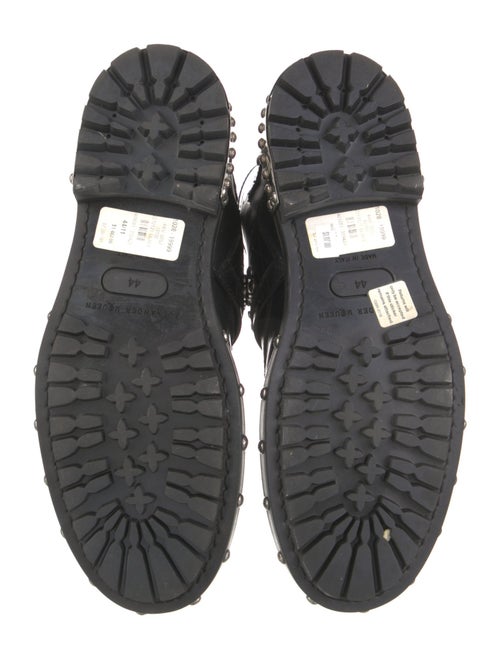 Alexander McQueen Leather Studded Accents Combat Boots