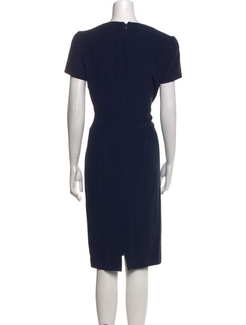 Alexander McQueen V-Neck Midi Length Dress