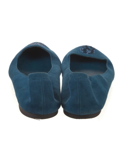 Alexander McQueen Skull Suede Flats