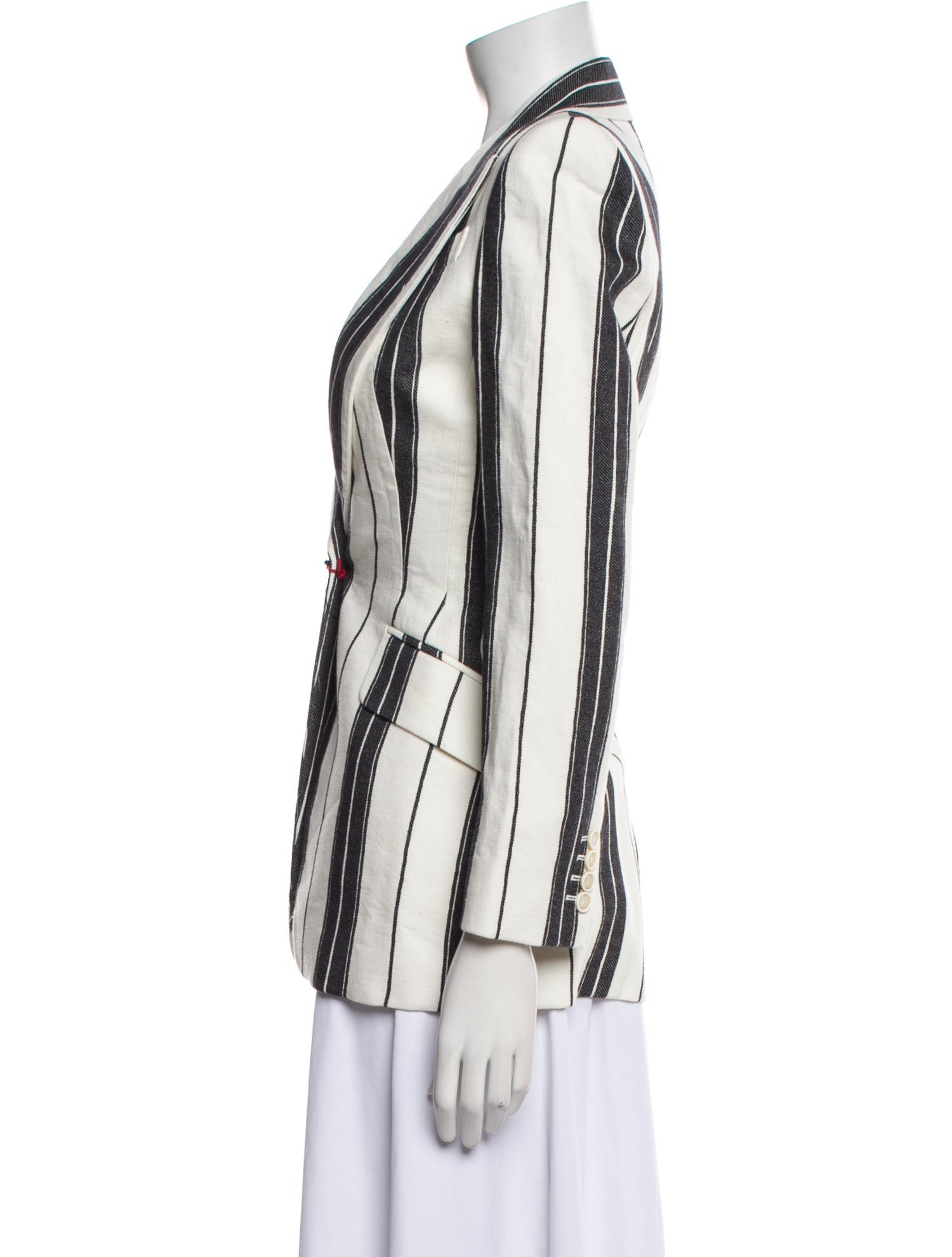 Alexander McQueen Linen Striped Blazer w/ Tags