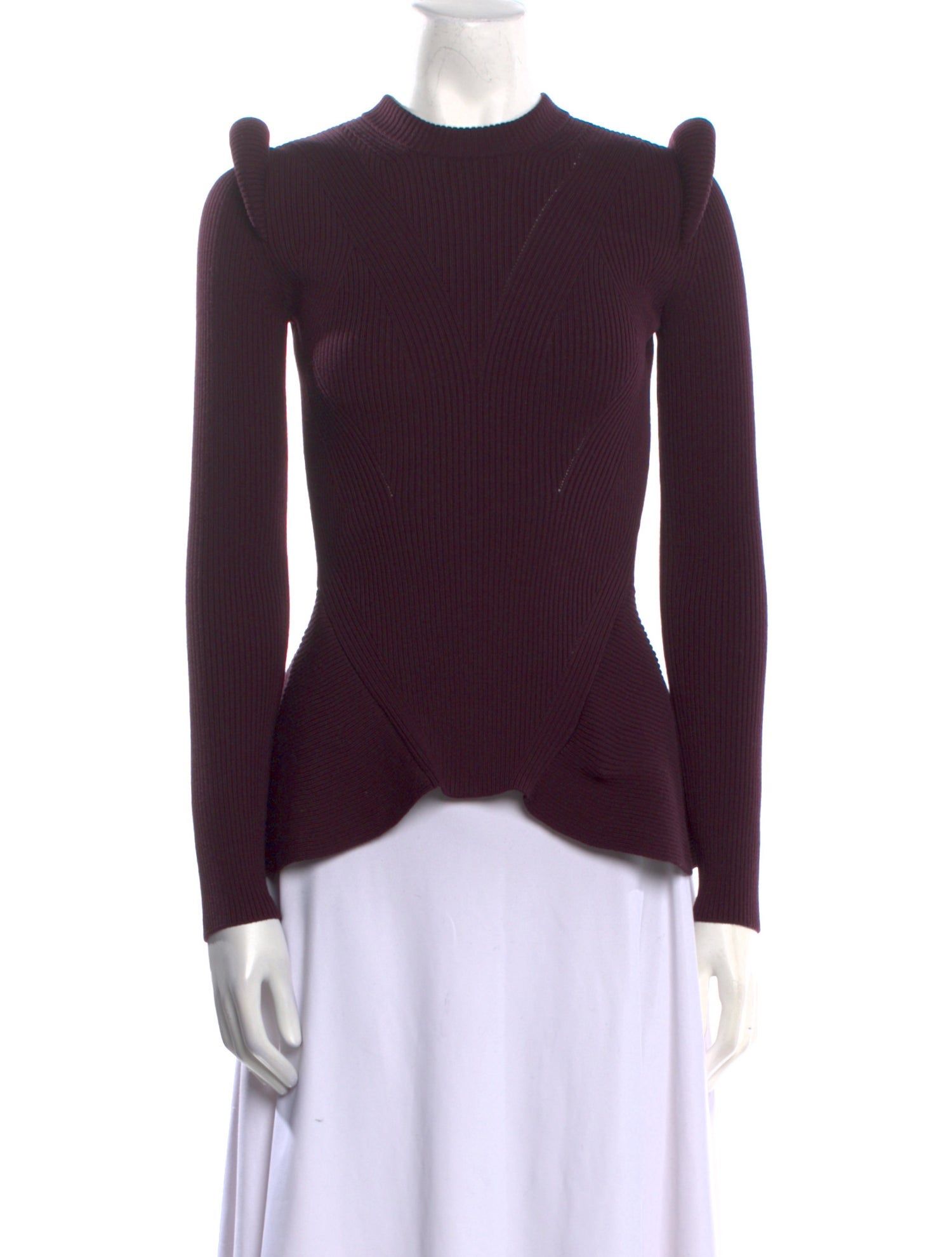 Alexander McQueen Wool Mock Neck Sweater