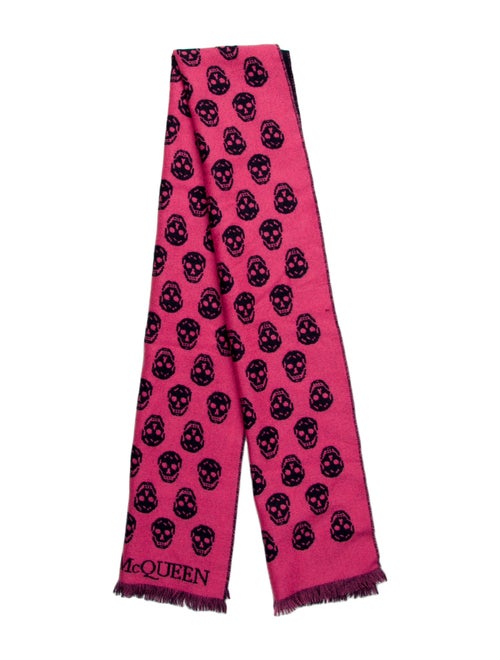 Alexander McQueen Wool Skull Scarf