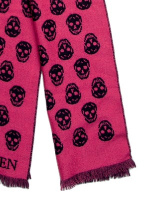 Alexander McQueen Wool Skull Scarf