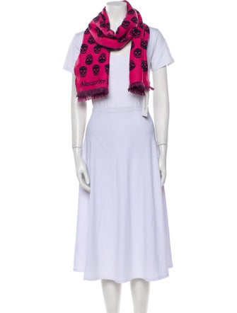 Alexander McQueen Wool Skull Scarf