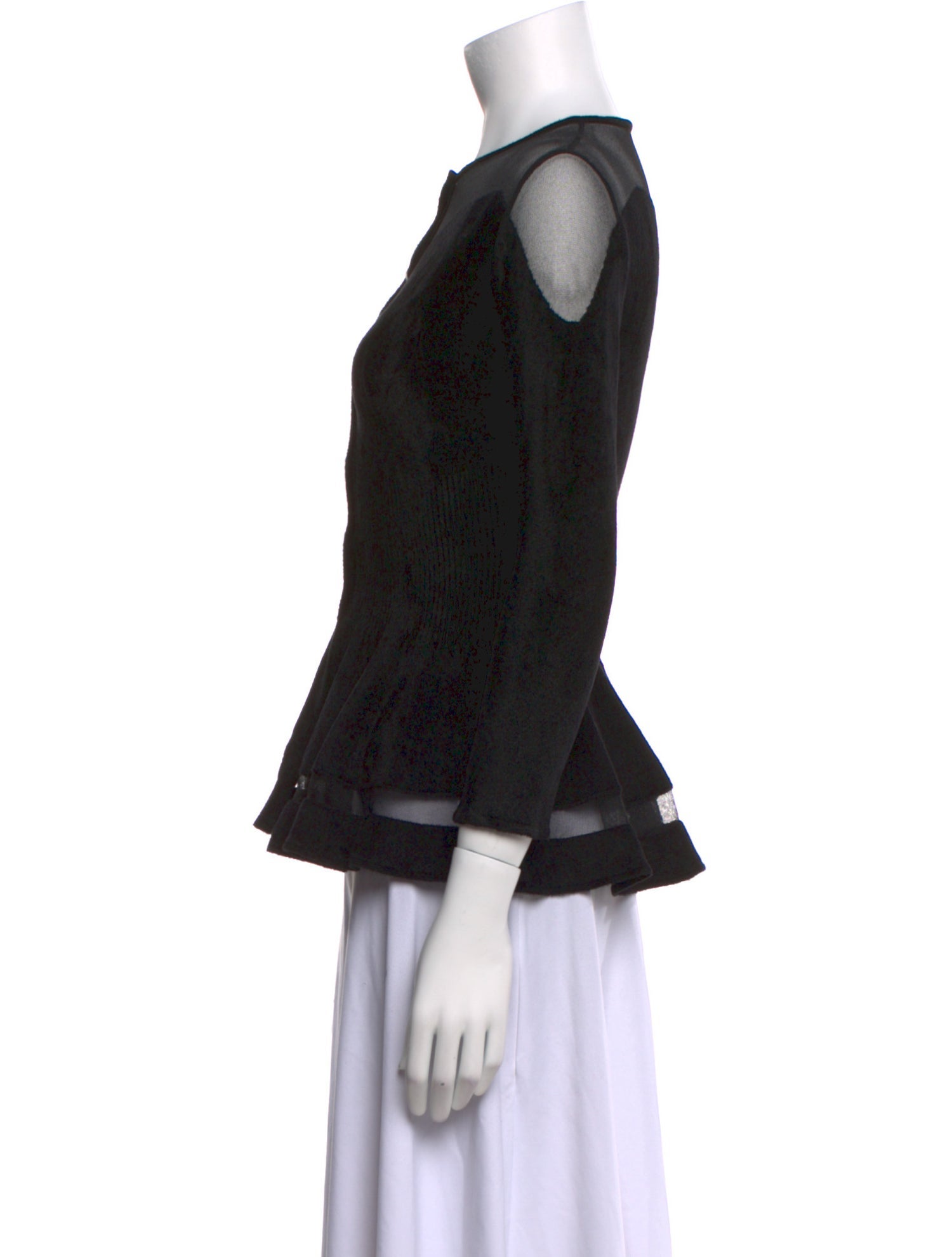 Alexander McQueen Velour Printed Top