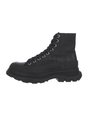 Alexander McQueen Canvas Combat Boots