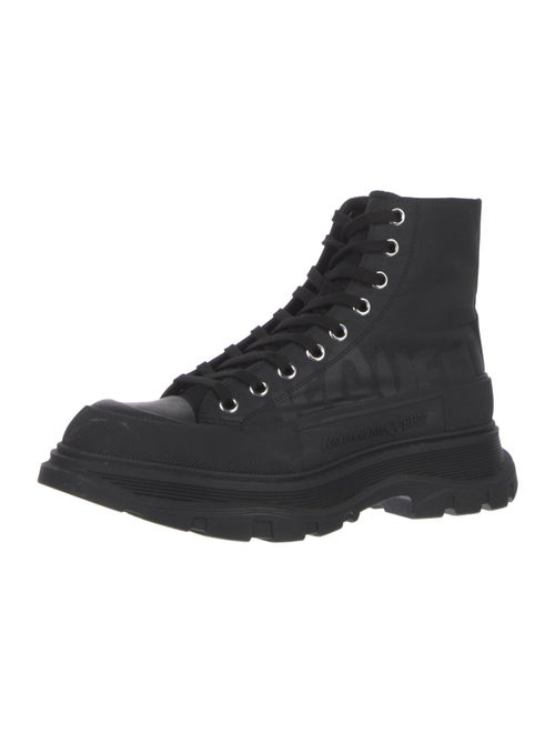 Alexander McQueen Canvas Combat Boots