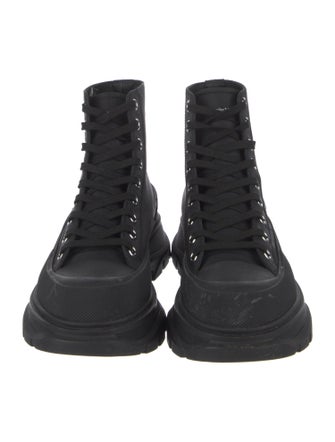 Alexander McQueen Canvas Combat Boots