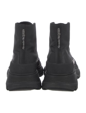 Alexander McQueen Canvas Combat Boots