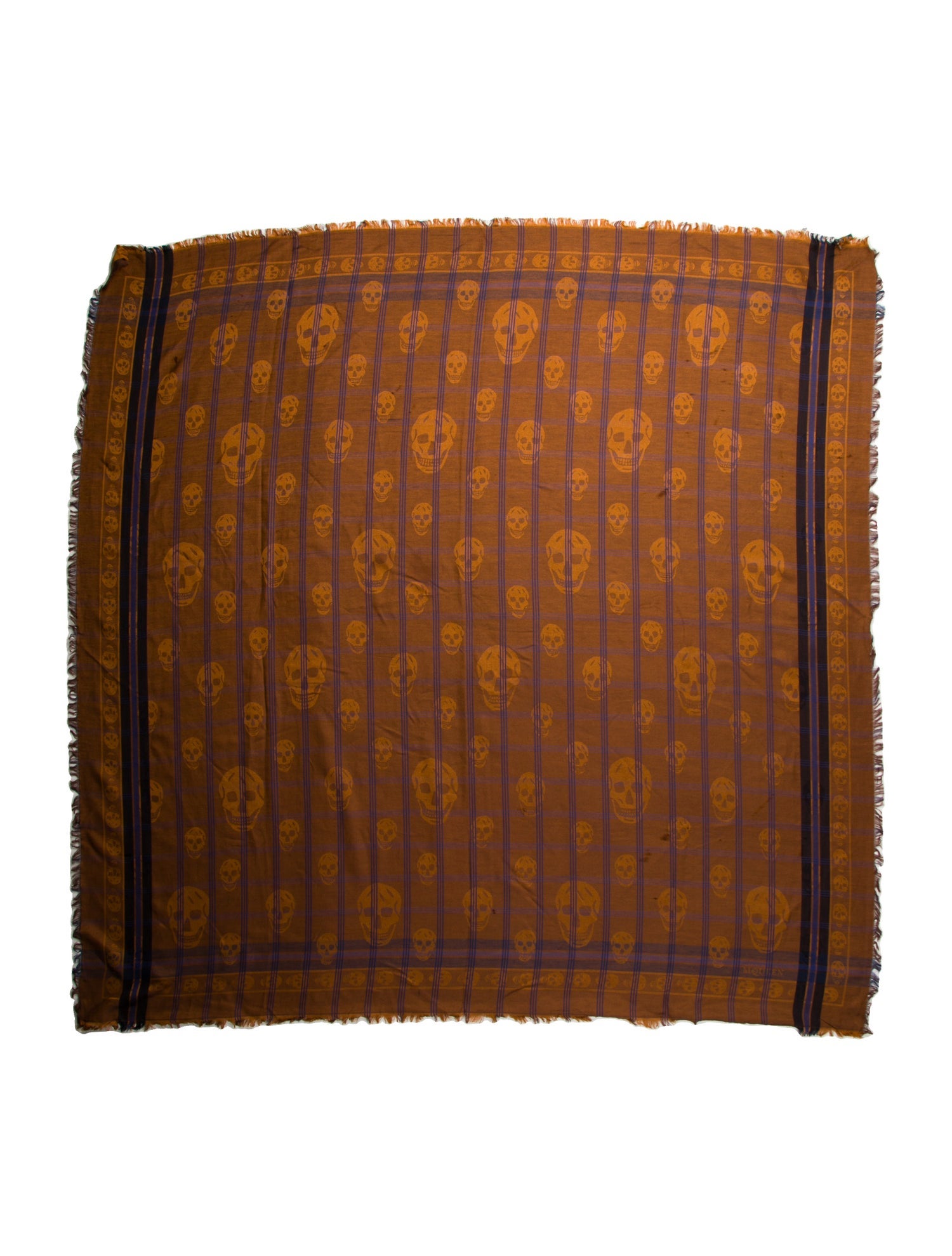 Alexander McQueen Wool Printed Scarf