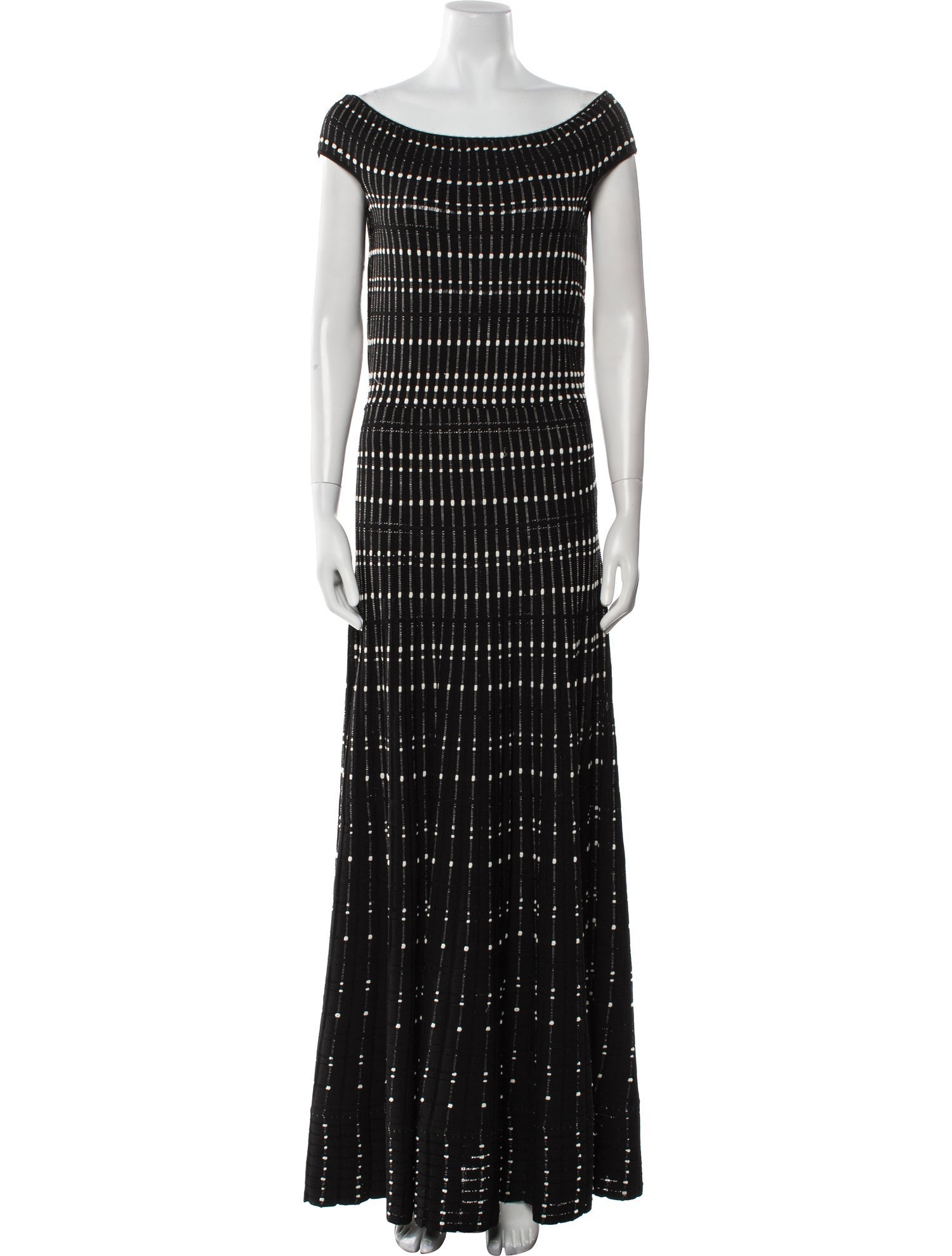 Alexander McQueen Striped Long Dress