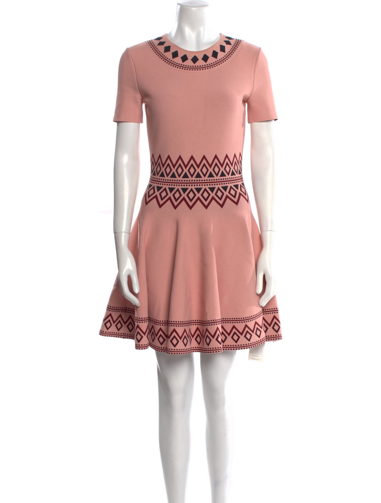 Alexander McQueen Crew Neck Mini Dress