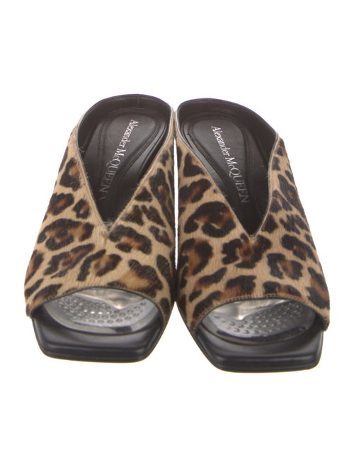 Alexander McQueen Ponyhair Animal Print Flats