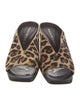 Alexander McQueen Ponyhair Animal Print Flats