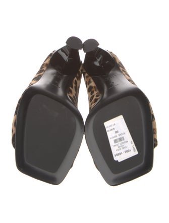 Alexander McQueen Ponyhair Animal Print Flats
