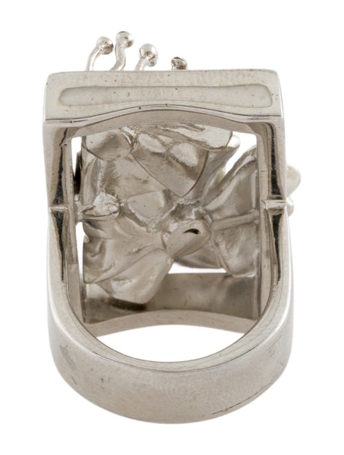 Alexander McQueen Crystal Cocktail Ring