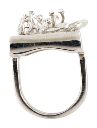 Alexander McQueen Crystal Cocktail Ring