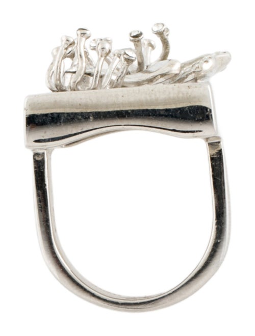 Alexander McQueen Crystal Cocktail Ring