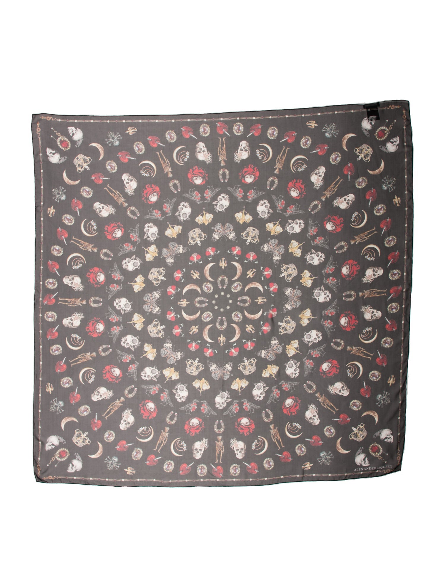 Alexander McQueen Silk Skull Scarf