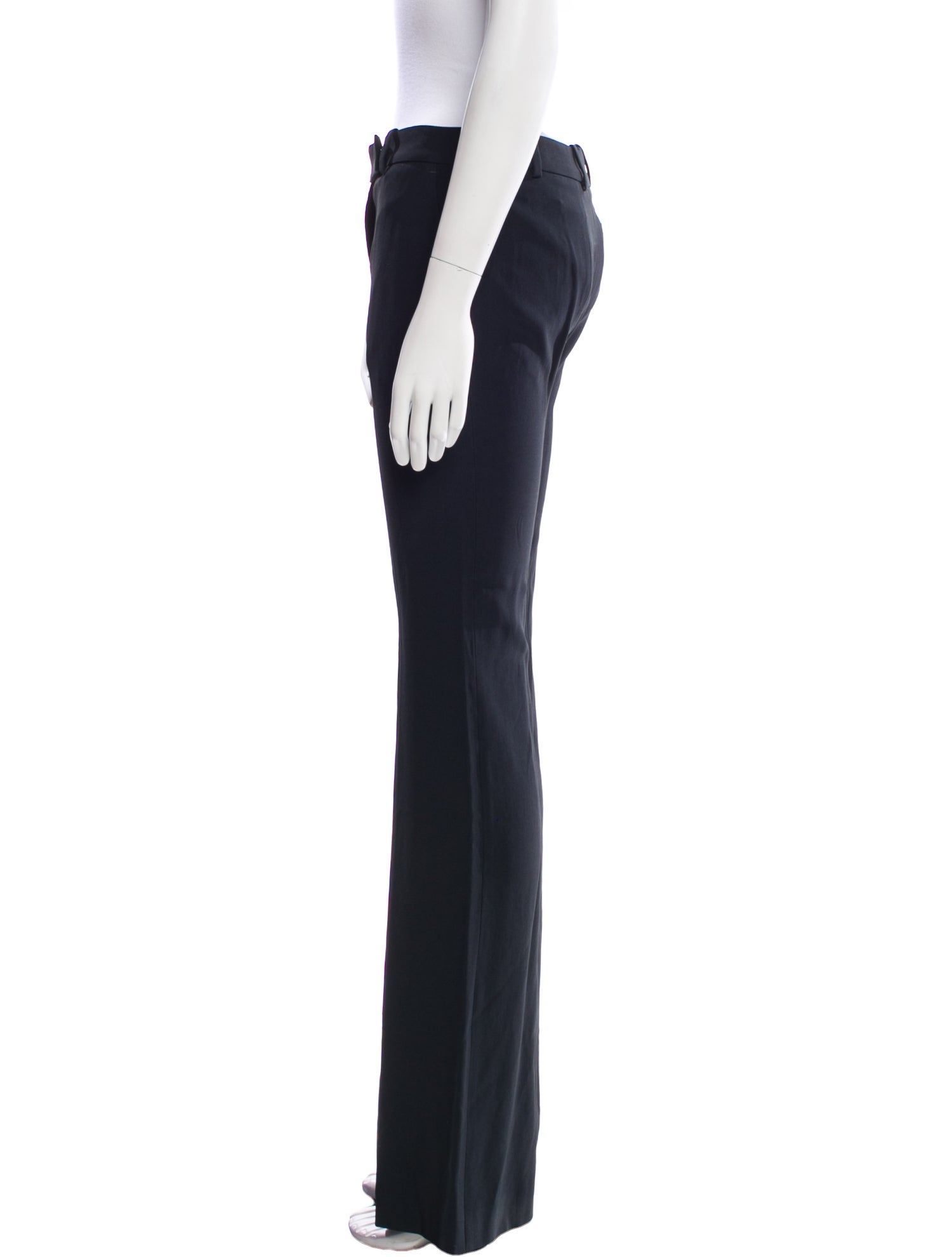 Alexander McQueen Virgin Wool Wide Leg Pants