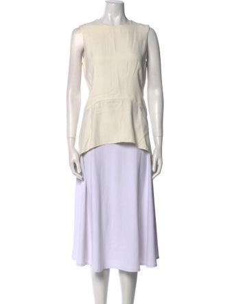 Alexander McQueen Bateau Neckline Sleeveless Tunic