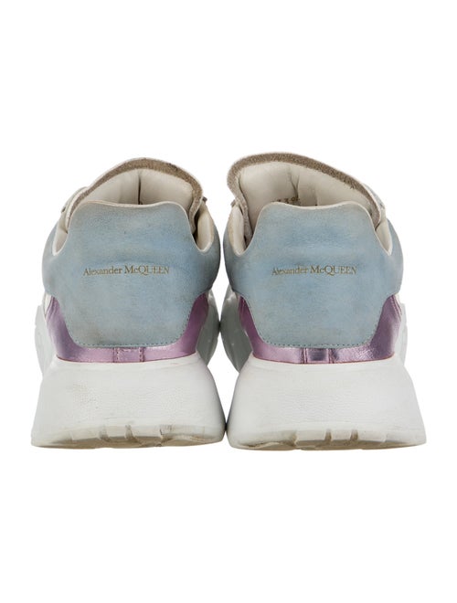 Alexander McQueen Leather Colorblock Pattern Sneakers
